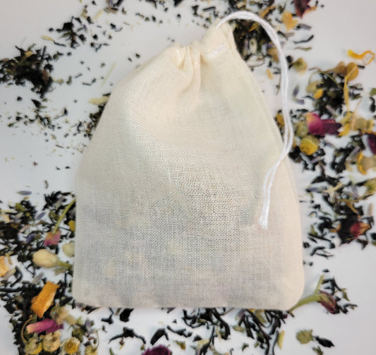 Reusable Cotton Muslin Tea Bags (set of 2)